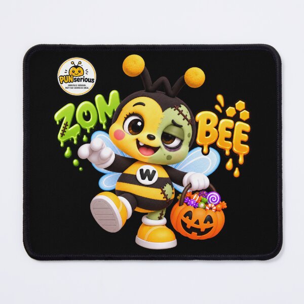Item preview, Zombie Bee ZomBee Halloween Pun designed and sold by PUNserious.