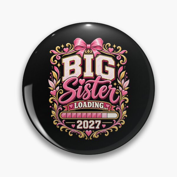 Item preview, Big Sister Loading 2027 Pregnancy Announcement New Sibling Gift designed and sold by THREE LITTLE BEANS.