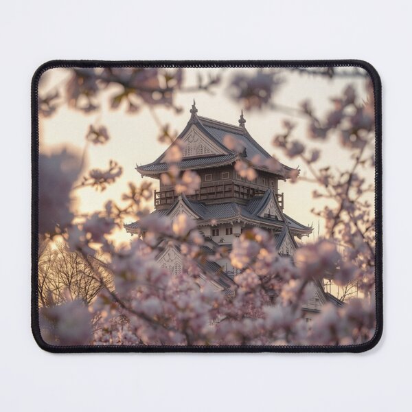 Item preview, Osaka Castle Framed by Cherry Blossoms designed and sold by NihonKamonScape.