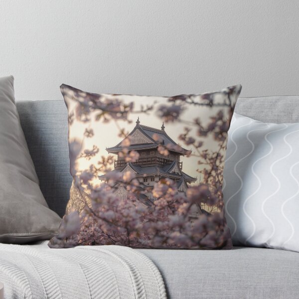 Item preview, Osaka Castle Framed by Cherry Blossoms designed and sold by NihonKamonScape.