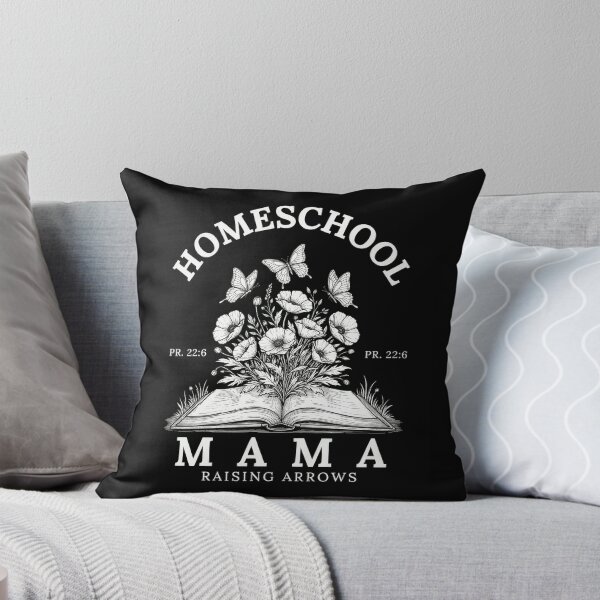 Item preview, Homeschool Mama Raising Arrows Poppies Butterflies Open Book Proverbs 22:6 Graphics designed and sold by PrintSpire Studios.
