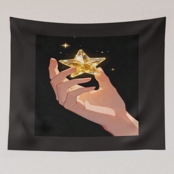 Item preview, Hand Holding Golden Crystal Star Artwork  designed and sold by NivyasArtistry.