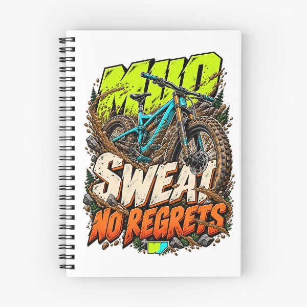 Item preview, Mud Sweat No Regrets Mountain Biking designed and sold by eWproject.