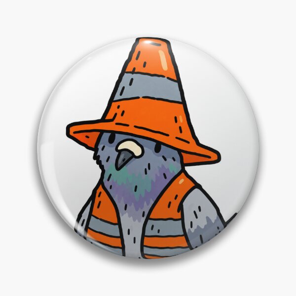 Item preview, Funny Pigeon Wearing Traffic Cone designed and sold by MonkiFlipp.
