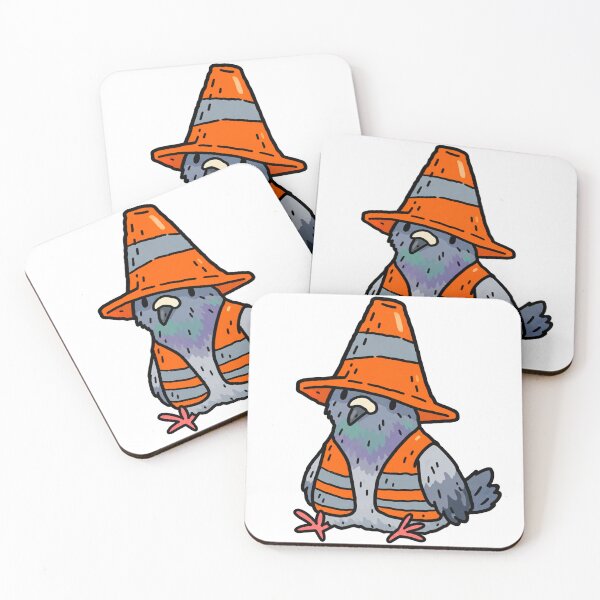 Item preview, Funny Pigeon Wearing Traffic Cone designed and sold by MonkiFlipp.