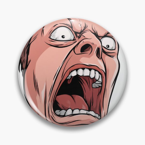Item preview, Screaming Yelling Face Cartoon Exaggerated Meme designed and sold by NicolasGlowArt.