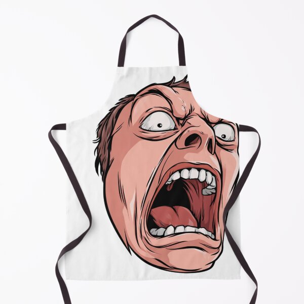 Item preview, Screaming Yelling Face Cartoon Exaggerated Meme designed and sold by NicolasGlowArt.