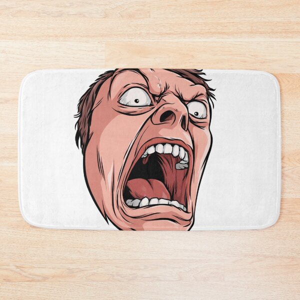 Item preview, Screaming Yelling Face Cartoon Exaggerated Meme designed and sold by NicolasGlowArt.
