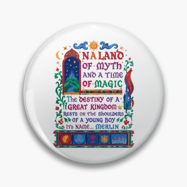Item preview, Merlin In A Land Of Myth And A Time Of Magic Retro designed and sold by ThePeaceForge.