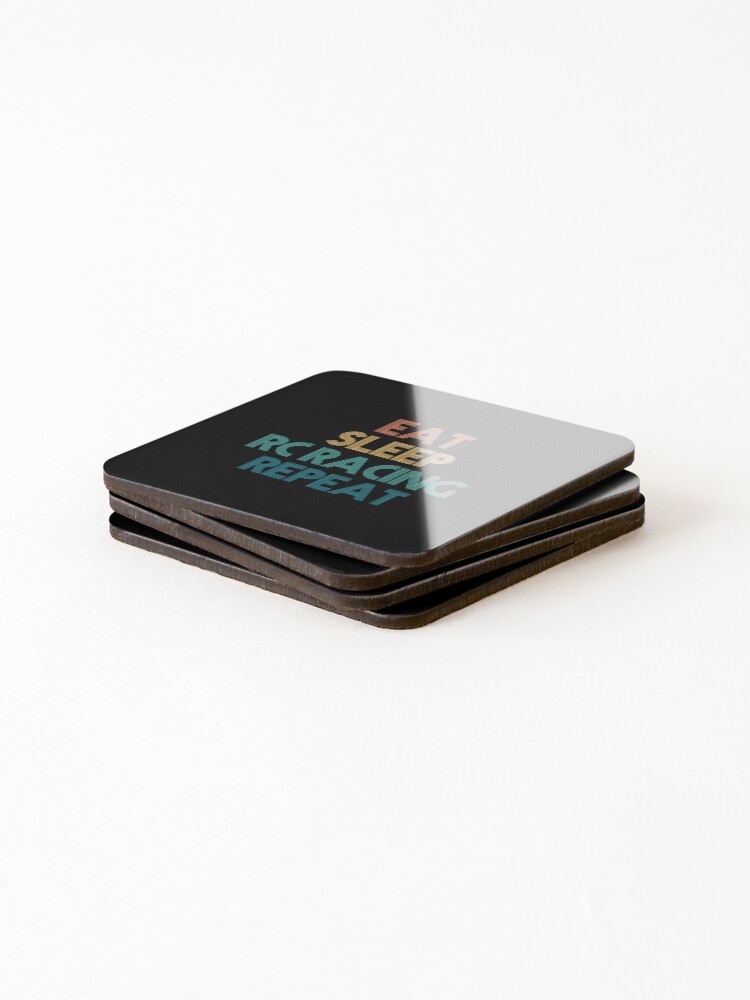 Thumbnail 4 of 5, Coasters (Set of 4), Eat Sleep Rc Racing Repeat - Gift For Rc Racing Fans designed and sold by kindxinn.