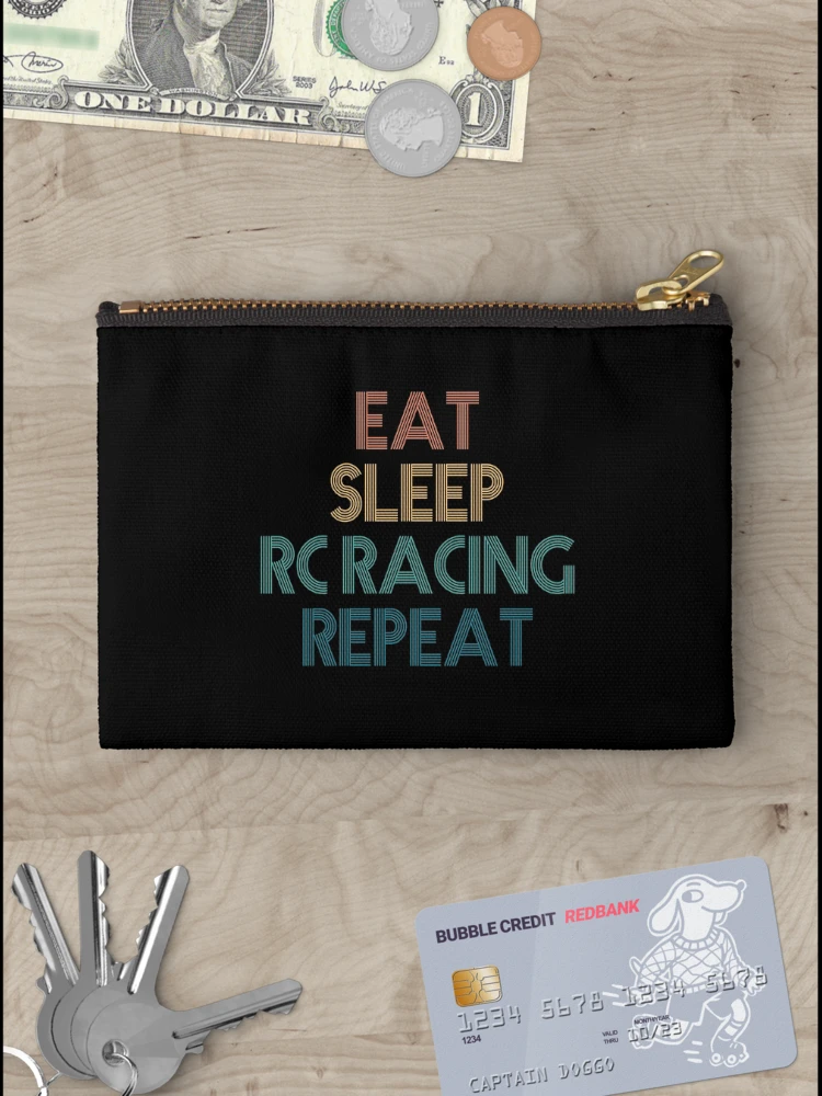 Thumbnail 3 of 4, Zipper Pouch, Eat Sleep Rc Racing Repeat - Gift For Rc Racing Fans designed and sold by kindxinn.