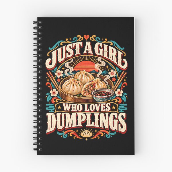 Item preview, Just a Girl Who Loves Dumplings Funny Foodie Asian Food Lover Gift designed and sold by THREE LITTLE BEANS.