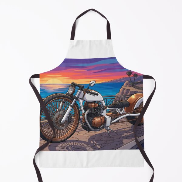 Item preview, Coustom Lowrider Motorcycle Sunset Coastal Drive designed and sold by BeataChojecka.