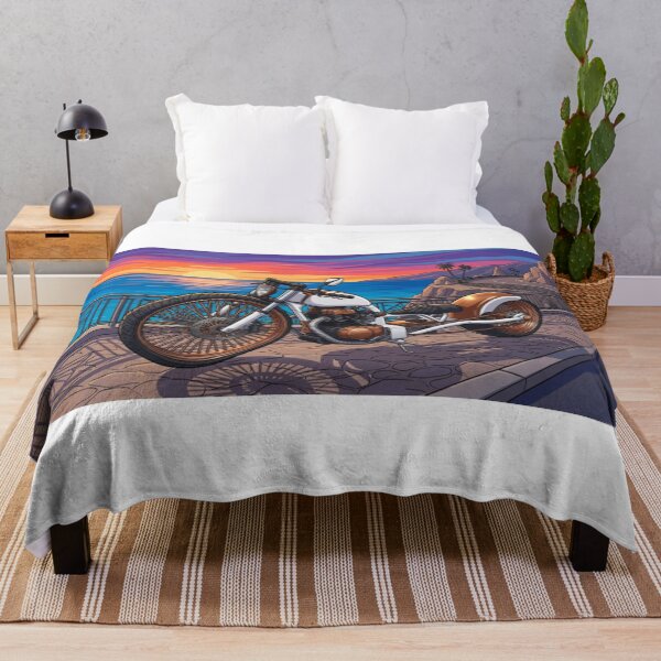 Item preview, Coustom Lowrider Motorcycle Sunset Coastal Drive designed and sold by BeataChojecka.