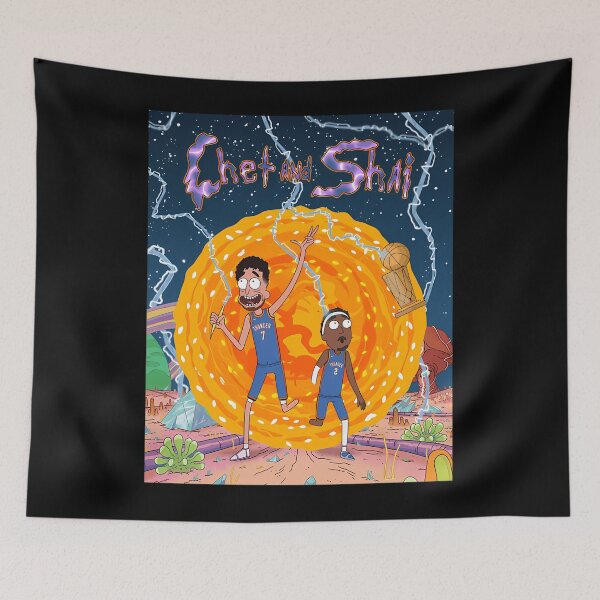 Item preview, Chet Holmgren and Shai Gilgeous-Alexander Rick and Morty designed and sold by Forgeworks.