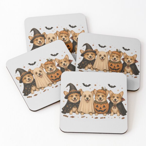 Item preview, Corgi Halloween Costume Parade Cute Spooky Dogs designed and sold by PrintSpire Studios.