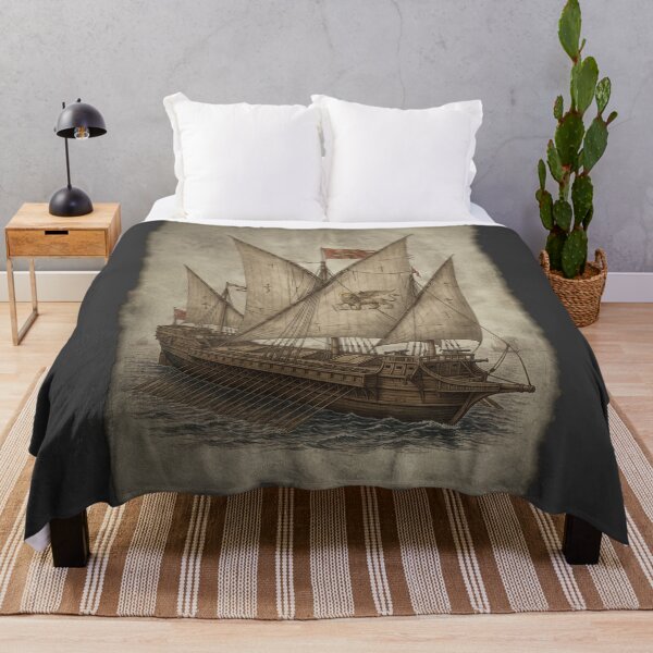 Item preview, The Floating Ledger: 15th-Century Venetian Great Galley Art Print designed and sold by FreiherrPK.