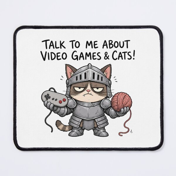 Item preview, Talk To Me About Video Games And Cats designed and sold by ShirtWreck.