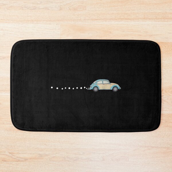 Item preview, Retro Blue Beetle Car Road Trip Travel Art designed and sold by ginapaw.