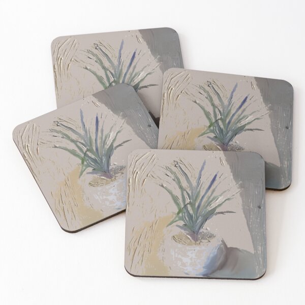 Item preview, Spiky Succulent Plant Impressionist Still Life designed and sold by VillageOil.