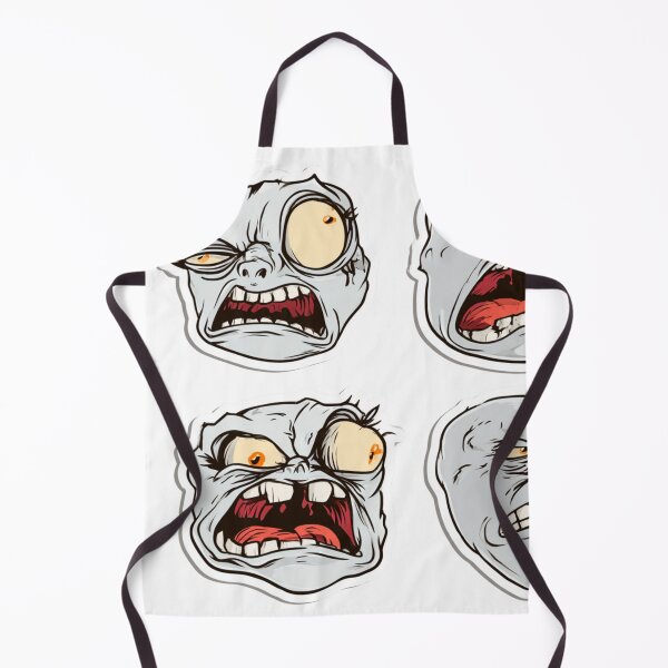 Item preview, Screaming Zombie Faces Undead Horror Monster Art designed and sold by NicolasGlowArt.