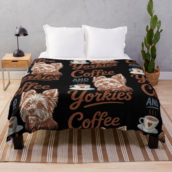 Artikelvorschau, Retro-Kaffee und Yorkshire Terrier-Humor | Süßes Geschenk für Yorkshire-Terrier-Liebhaber entworfen und verkauft von PrintSpire Studios.