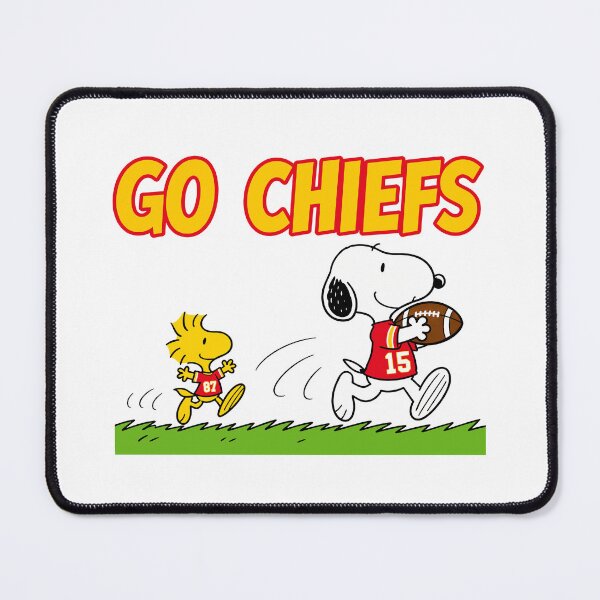 Item preview, Snoopy & Woodstock Kansas City Chiefs Football Retro F430 designed and sold by GLUVY-THEME.