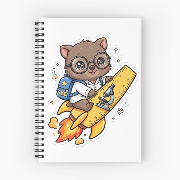 Item preview, Wombat Science Lab Rocket Ruler designed and sold by Wildlife-Walk.