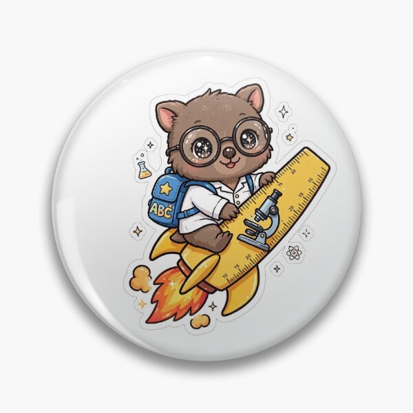 Item preview, Wombat Science Lab Rocket Ruler designed and sold by Wildlife-Walk.