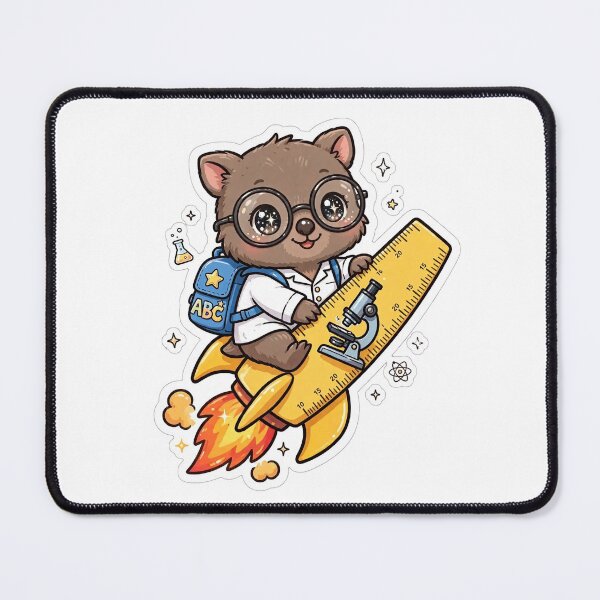 Item preview, Wombat Science Lab Rocket Ruler designed and sold by Wildlife-Walk.