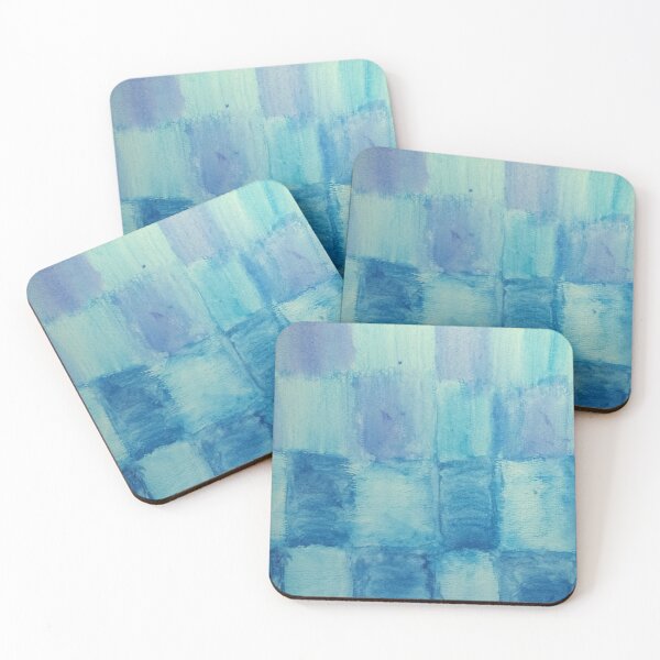 Item preview, Aqua Blocks designed and sold by WovenCurrentArt.