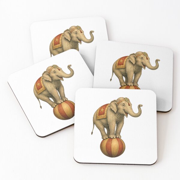 Item preview, Vintage Circus Elephant Illustration designed and sold by Impossible Archive.