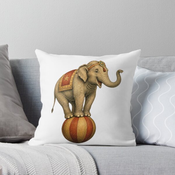 Item preview, Vintage Circus Elephant Illustration designed and sold by Impossible Archive.