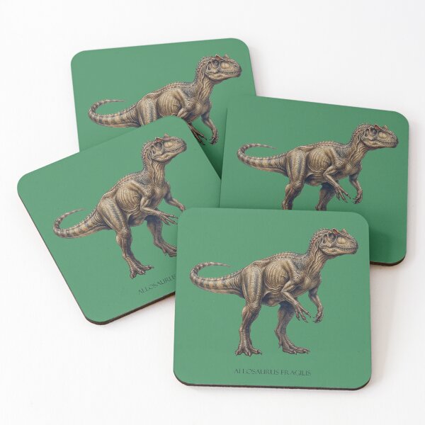 Item preview, The Jurassic Tax Inspector: Allosaurus Fragilis Fine Art Print designed and sold by FreiherrPK.
