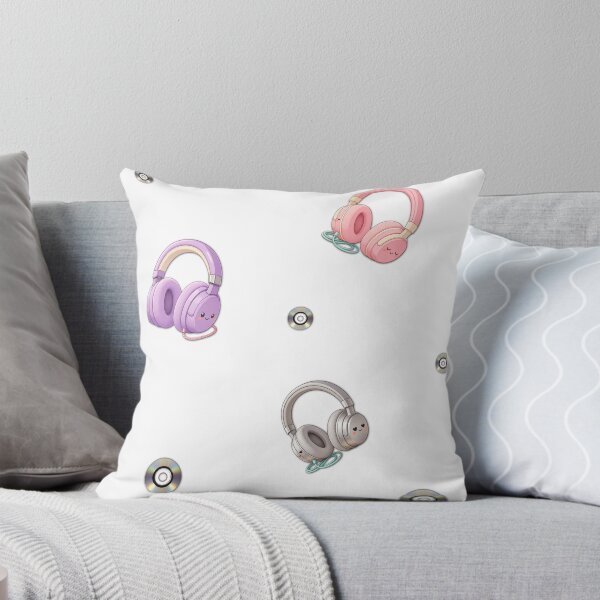 Item preview, Cute Headphones Pattern – Kawaii Music Y2K Design designed and sold by lunadesignsmoon.