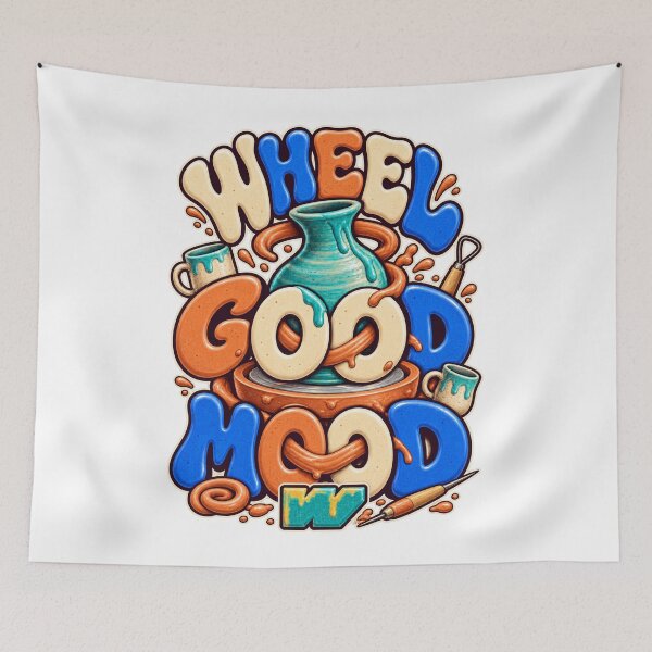 Item preview, Wheel Good Mood Pottery Pun designed and sold by eWproject.