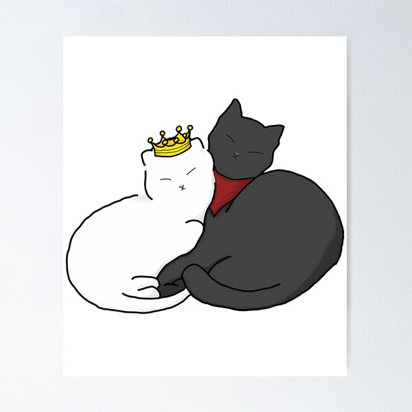 Item preview, Merthur Cats Snuggling designed and sold by ThePeaceForge.