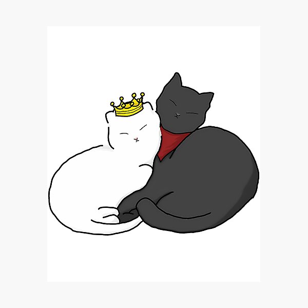 Item preview, Merthur Cats Snuggling designed and sold by ThePeaceForge.