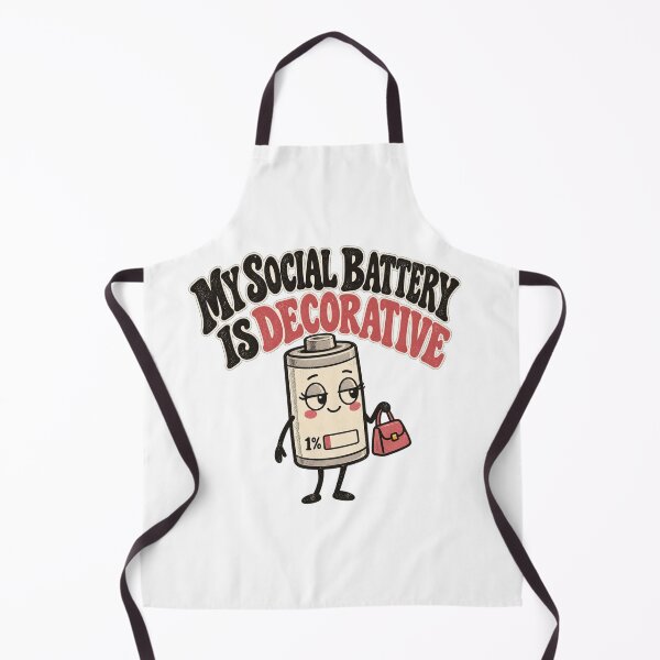 Item preview, My Social Battery Is Decorative designed and sold by VibnWalls.
