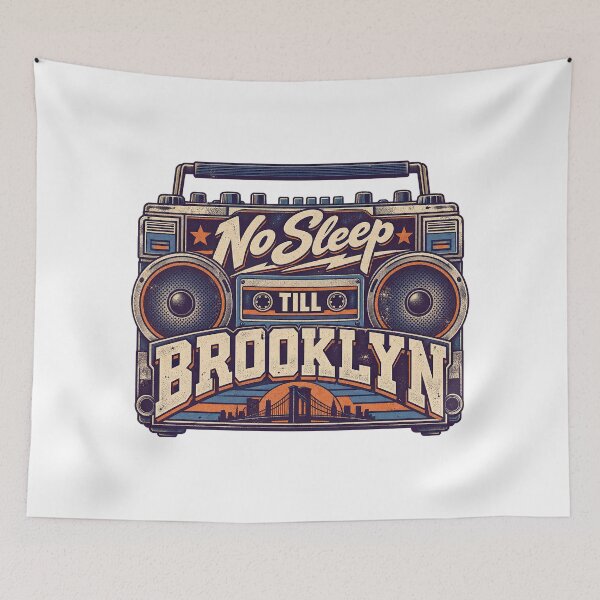 Item preview, No Sleep Till Brooklyn, Beastie Boys, Classic Boombox designed and sold by graphic-genie.