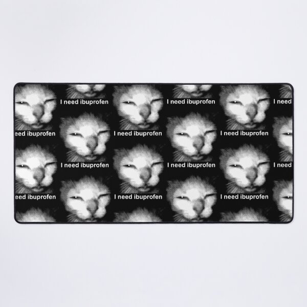 Item preview, I Need Ibuprofen Funny Vintage Graphic Cat designed and sold by OldSchoolCubak.
