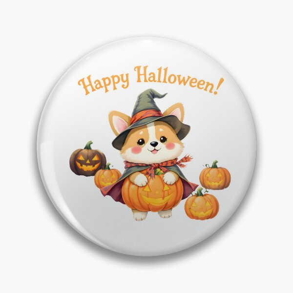 Item preview, Witch Corgi Pumpkin Art designed and sold by Kedspicedesign.