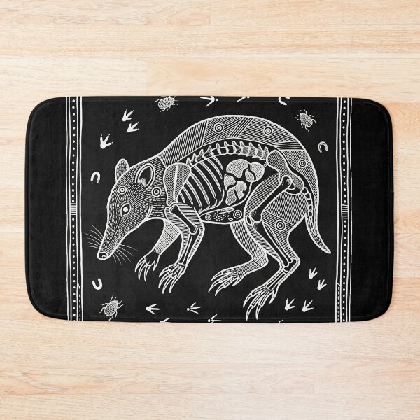 Item preview, The Backward Excavator: Vintage Northern Brown Bandicoot Linocut Print designed and sold by FreiherrPK.