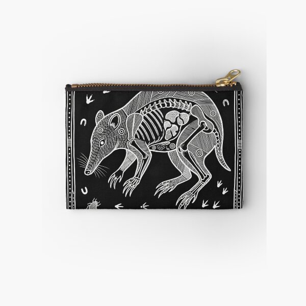 Item preview, The Backward Excavator: Vintage Northern Brown Bandicoot Linocut Print designed and sold by FreiherrPK.