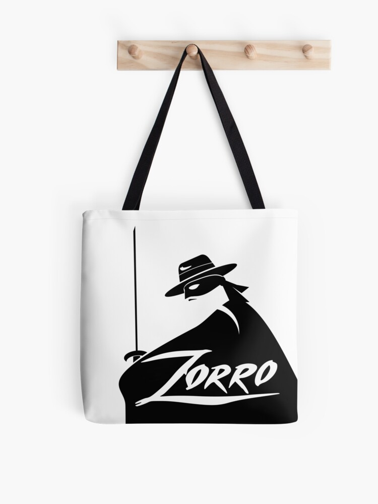 Zorro Black And White Tote Bag By Licensedlegit Redbubble