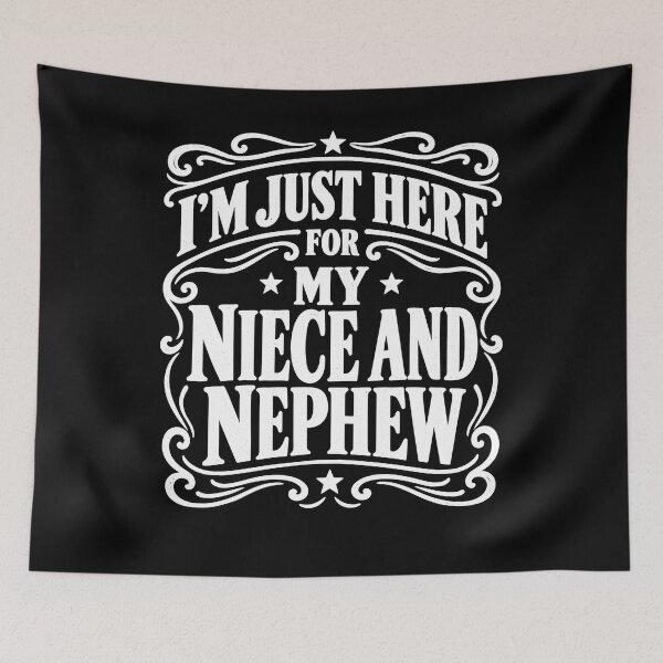 Item preview, I’m Just Here for My Niece and Nephew Funny Aunt Uncle Family Gift designed and sold by THREE LITTLE BEANS.