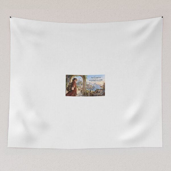 Item preview, Woman in Red Gown by Coastal Mediterranean Town designed and sold by CathryneDelamort.