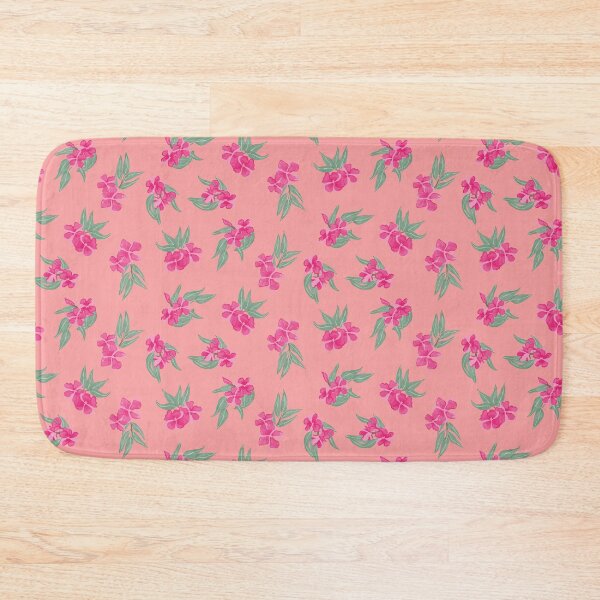 Item preview, tossed oleander - toxic summer - orange dark pink designed and sold by Stephanie Fiona Design.