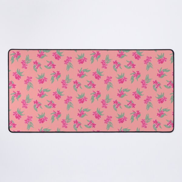 Item preview, tossed oleander - toxic summer - orange dark pink designed and sold by Stephanie Fiona Design.