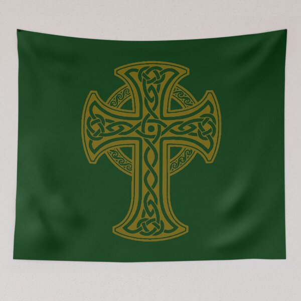 Item preview, The Parish Debt: Vintage Celtic Cross Art Print designed and sold by FreiherrPK.